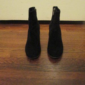 Gianvito Rossi Black Suede Ankle Boots Size 37 1/2